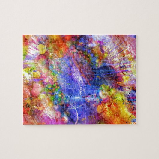 Abstrakt Art Watercolor Splash Design Puzzle (Horizontal)
