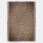 Abstrakt Art Waves Throw Blanket Decke (Vorderseite Vertikal)