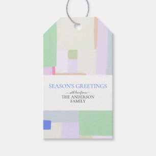 Abstrakt Art Weihnachtsfeiertag Gruß-Tag Geschenkanhänger