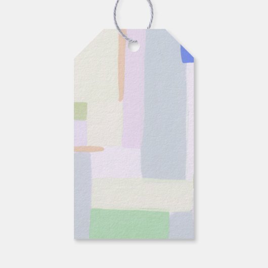 Abstrakt Art Weihnachtsfeiertag Gruß-Tag Geschenkanhänger (Rückseite)