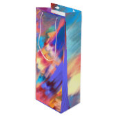Abstrakt Art Wine Geschenktasche Geschenktüte Für Weinflaschen (Vorderseite Schrägansicht)