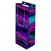 Abstrakt Art Wine Geschenktasche Geschenktüte Für Weinflaschen (Vorderseite Schrägansicht)