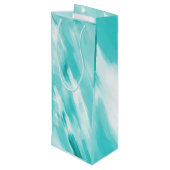 Abstrakt Art Wine Geschenktasche Geschenktüte Für Weinflaschen (Rückseite Schrägansicht)