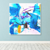 Abstrakt Art Wrapped Canvas Print Leinwanddruck (Insitu (Holzboden))