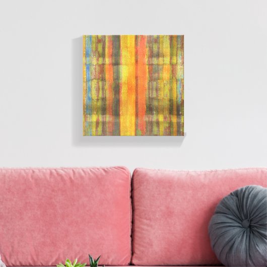 Abstrakt Art Wrapped Canvas Print Leinwanddruck (Insitu (Wohnzimmer))