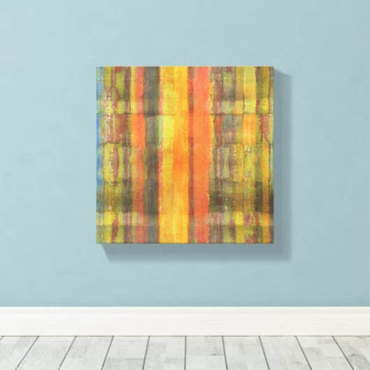 Abstrakt Art Wrapped Canvas Print Leinwanddruck (Insitu (Holzboden))