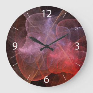 Abstrakt Art Wunderschöne Galaxie Große Wanduhr
