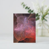 Abstrakt Art Wunderschöne Galaxie Postkarte (Stehend Vorderseite)