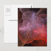 Abstrakt Art Wunderschöne Galaxie Postkarte (Vorne/Hinten)