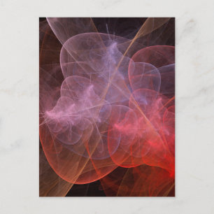 Abstrakt Art Wunderschöne Galaxie Postkarte