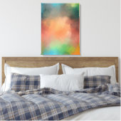 Abstrakt Art Yellow Green Blue Moderne Farben Leinwanddruck (Insitu (Schlafzimmer))