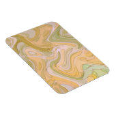 Abstrakt Art Yellow Green Wirbel Magnet (Rechte Seite)