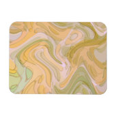 Abstrakt Art Yellow Green Wirbel Magnet (Horizontal)