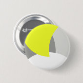 Abstrakt Art Yellow Grey White Button (Vorne & Hinten)