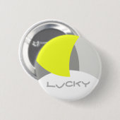 Abstrakt Art Yellow Grey White Button (Vorne & Hinten)