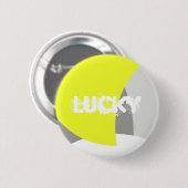 Abstrakt Art Yellow Grey White Button (Vorne & Hinten)