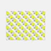 Abstrakt Art Yellow Grey White Fleecedecke (Vorderseite (Horizontal))