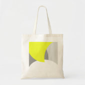 Abstrakt Art Yellow Grey White Tragetasche (Vorne)