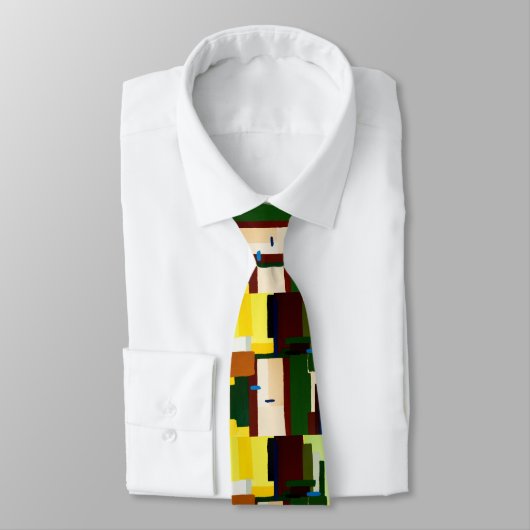Abstrakt Artwork Necktie Krawatte (Gebunden)