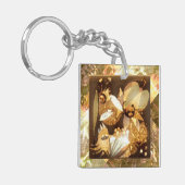 Abstrakt Artwork Schlüsselanhänger (Vorderseite links)