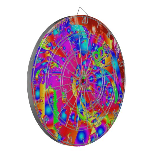 Abstrakt Astronaut Dartscheibe (Vorderseite Links)