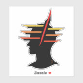 Abstrakt Aufkleber (Blatt)