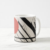 Abstrakt aufkommende Sonne Kaffeetasse (VorderseiteRechts)