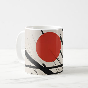 Abstrakt aufkommende Sonne Kaffeetasse