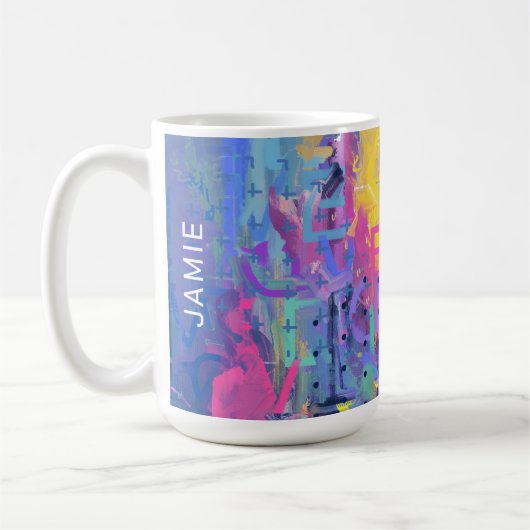 Abstrakt Aurora Kaffeetasse (Links)