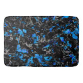 Abstrakt aussehende Fledermausflüge über türkisfar Badematte (Vorderseite)