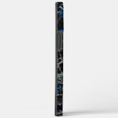 Abstrakt aussehende Fledermausflüge über türkisfar Case-Mate iPhone Hülle (Rückseite / Rechts)