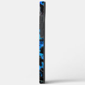 Abstrakt aussehende Fledermausflüge über türkisfar Case-Mate iPhone Hülle (Rückseite / Links)