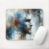 Abstrakt Avant-Garde Man Mousepad (Mit Mouse)