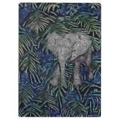 Abstrakt Baby Elephant Klemmbrett (Rückseite)