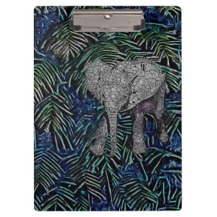Abstrakt Baby Elephant Klemmbrett
