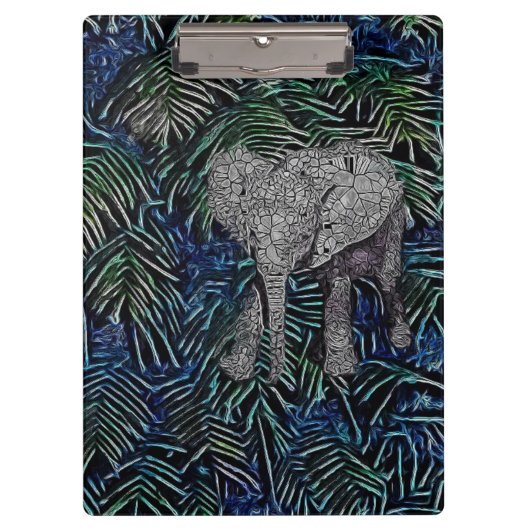 Abstrakt Baby Elephant Klemmbrett (Vorderseite)