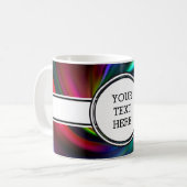Abstrakt Background Spirals Soft I + Ihr Text Kaffeetasse (Vorderseite Links)