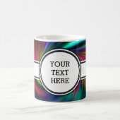 Abstrakt Background Spirals Soft I + Ihr Text Kaffeetasse (Mittel)