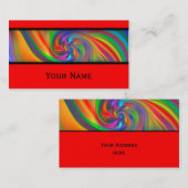 Abstrakt Background Spirals soft II + Ihr Text Visitenkarte (Vorne/Hinten)