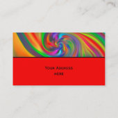 Abstrakt Background Spirals soft II + Ihr Text Visitenkarte (Rückseite)