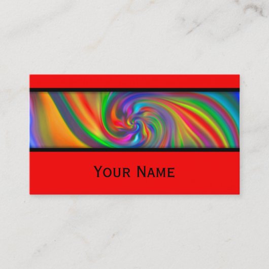 Abstrakt Background Spirals soft II + Ihr Text Visitenkarte (Vorderseite)