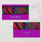 Abstrakt Background Spirals soft II + Ihr Text Visitenkarte (Vorne/Hinten)