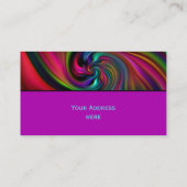 Abstrakt Background Spirals soft II + Ihr Text Visitenkarte (Rückseite)