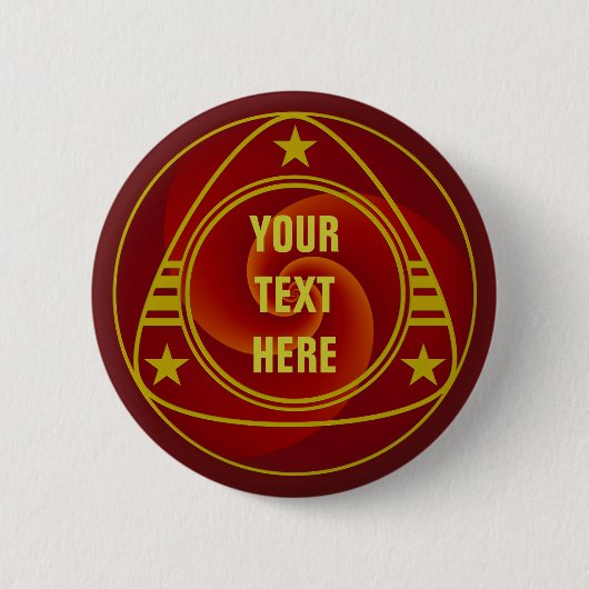 Abstrakt Background Spirals soft III + Ihr Text Button (Vorderseite)