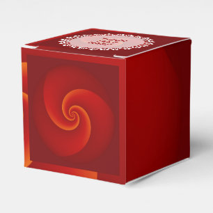 Abstrakt Background Spirals soft III + Ihr Text Geschenkschachtel
