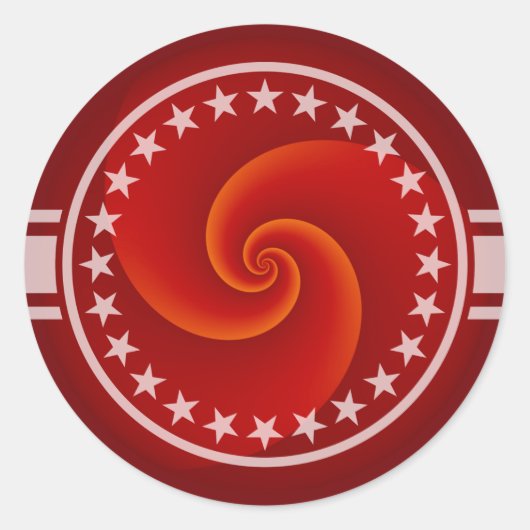 Abstrakt Background Spirals soft III + Ihr Text Runder Aufkleber (Vorderseite)