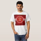 Abstrakt Background Spirals soft III + Ihr Text T-Shirt (Vorne ganz)