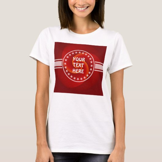 Abstrakt Background Spirals soft III + Ihr Text T-Shirt (Vorderseite)