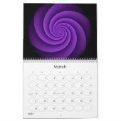 Abstrakt Background Spirals Soft IV + Ihr Text Kalender (Mär 2027)