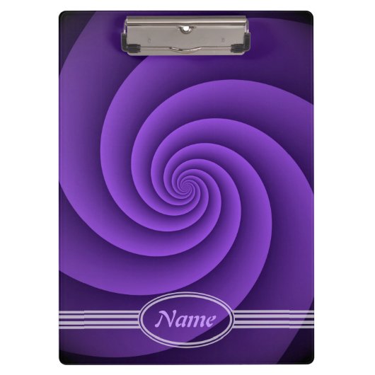 Abstrakt Background Spirals Soft IV + Ihr Text Klemmbrett (Vorderseite)